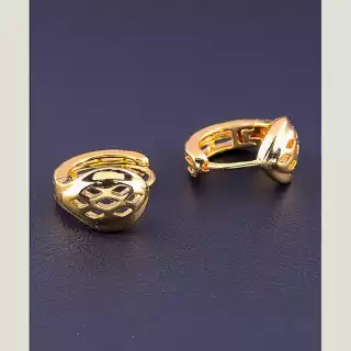 Сережки кільця Xuping (позолота 18к)