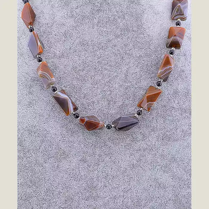 🏷️️ Намисто Агат 50 см ss_64473