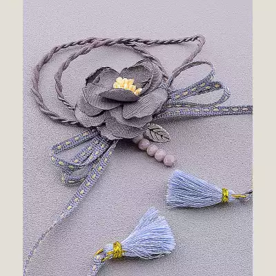 🏷️️ Резинка для волосся Flora Secret тканина F-41600