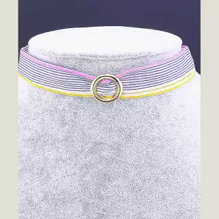 Чокер (браслет на руку без застібки) смугастий Flora Secret бавовна 42 см