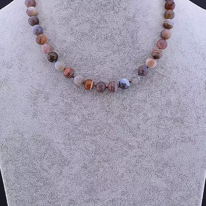 🏷️️ Намисто Агат 46 см ss_77896