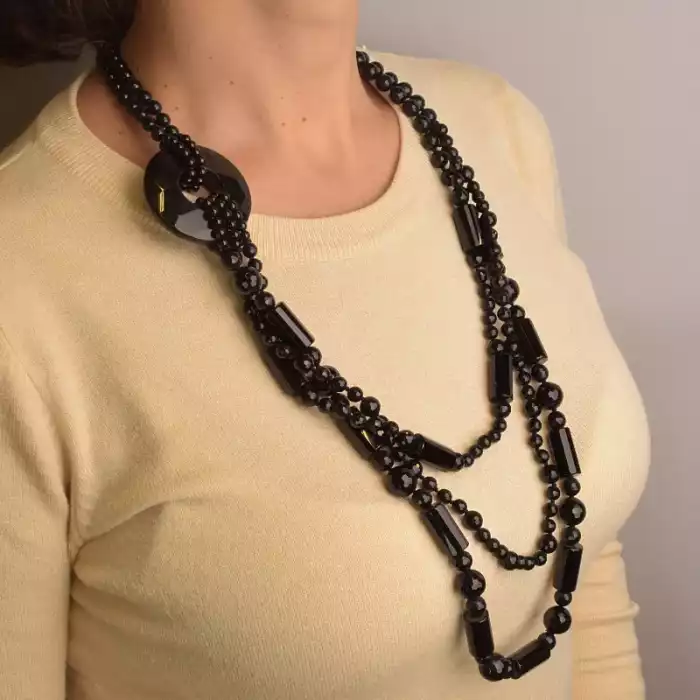 🏷️️ Намисто Агат 78 см. ss_95484