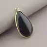 🏷️️ Кулон чорний Агат 40х20 мм F-68005
