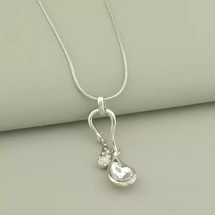 🏷️️ Підвіска+Сережки Фіаніт 45 см. ss_103619