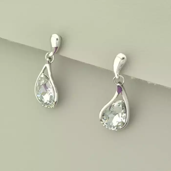 🏷️️ Підвіска+Сережки Фіаніт 45 см. ss_103619