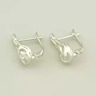 Сережки сучасні англійський замок Xuping (родій)