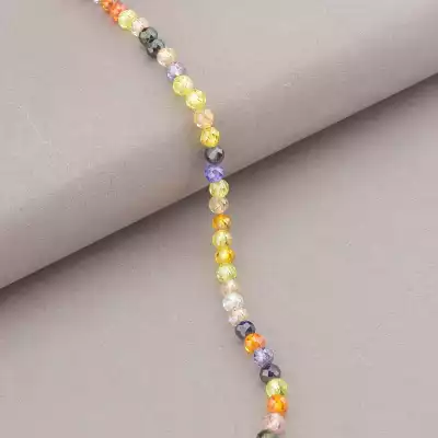 🏷️️ Підвіска Циркон срібло (925 проба) 41 см. F-89959