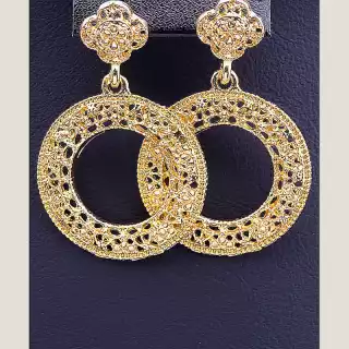 Сережки пусети FJ 43х28 мм