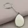 🏷️️ Брелок капля Stainless Steel Перламутр 11х30 мм F-58935