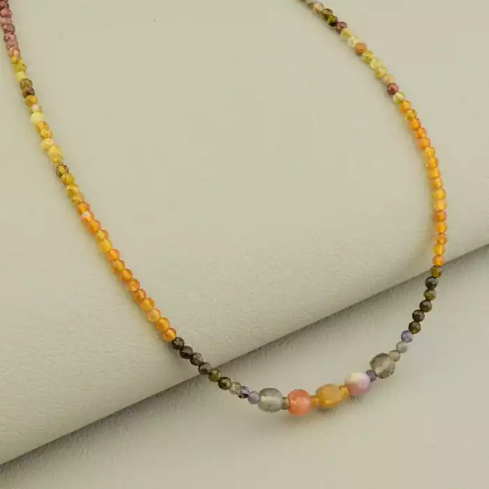 🏷️️ Підвіска Самоцвіти 41 см срібло (925) F-105789