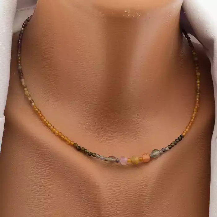 🏷️️ Підвіска Самоцвіти 41 см срібло (925) F-105789