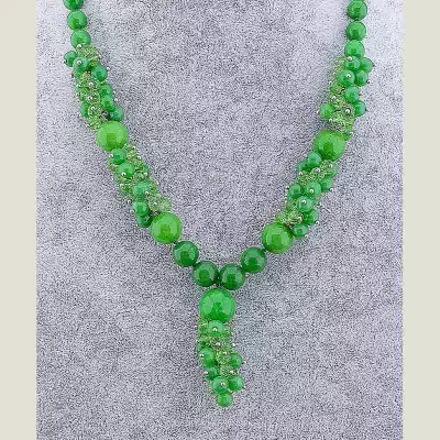 🏷️️ Намисто Нефрит 50 см F-10794