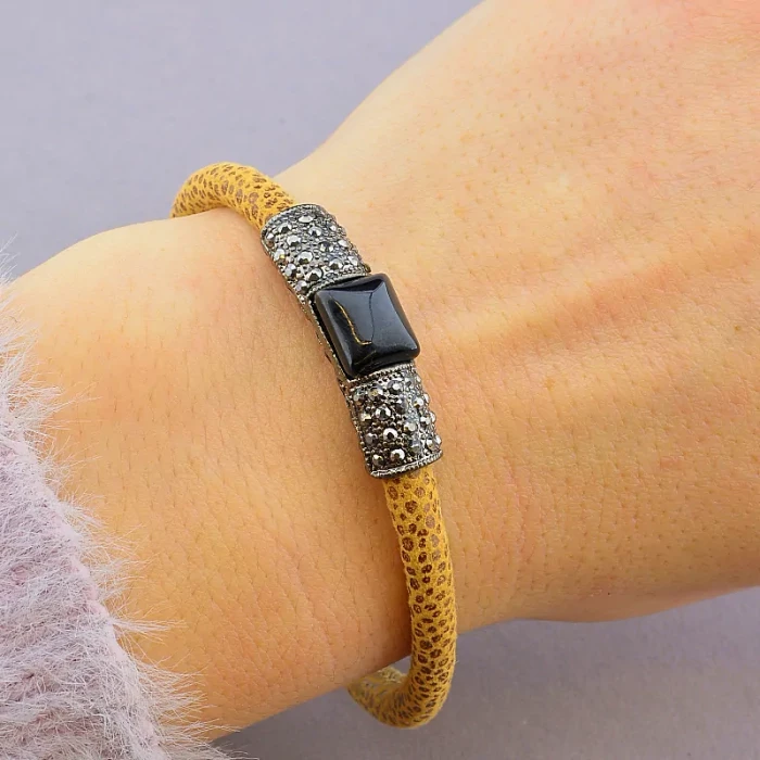 🏷️️ Браслет з магнітною застібкою Сrystal 17 см ss_11027