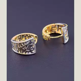 Сережки кільця Xuping (позолота/родій)