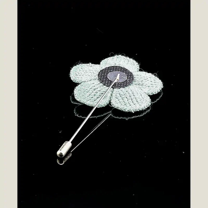 🏷️️ Брошка голка квітка Hanbeishi (Корея) тканина ss_34421