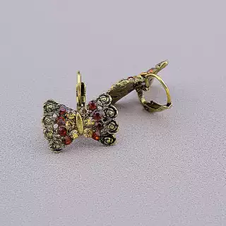 Сережки з англійським замком Fashion Сrystal