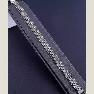 Браслет з карабіном Xuping 20,5 см (родій)