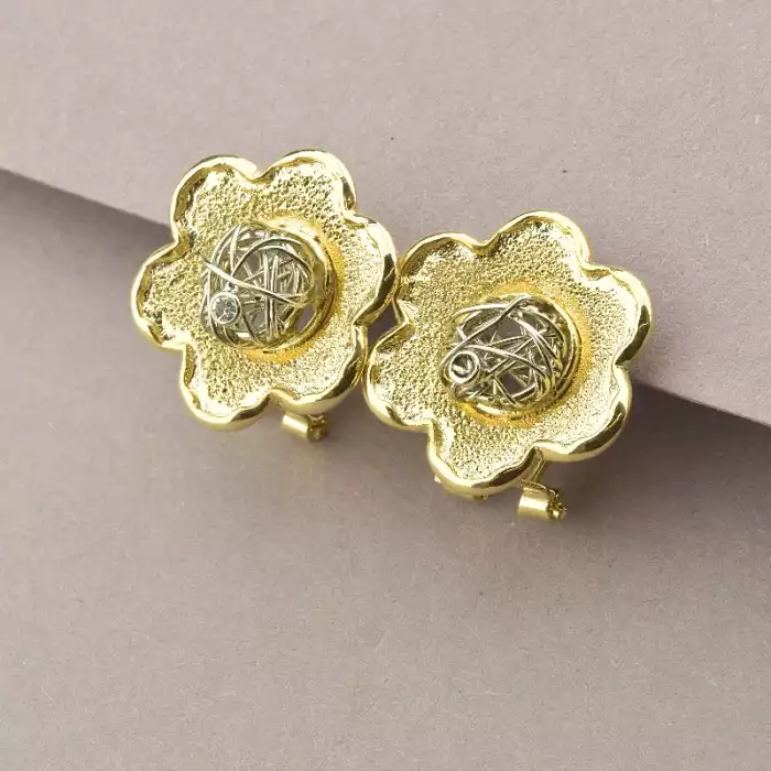 🏷️️ Підвіска + Сережки Фіаніт 45 см. (позолота 14k (лимонна)) ss_92503