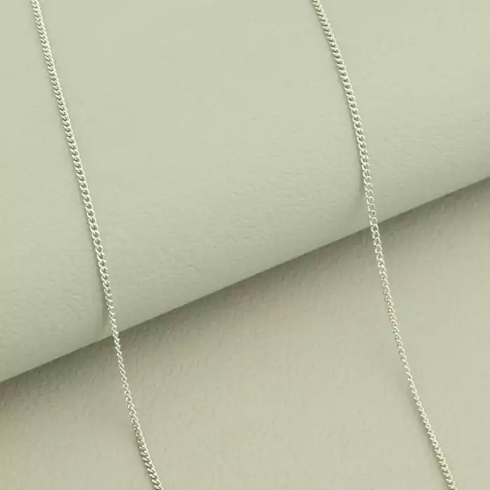 🏷️️ Ланцюг Xuping 60 см. (родій, застібка карабін) ss_101171