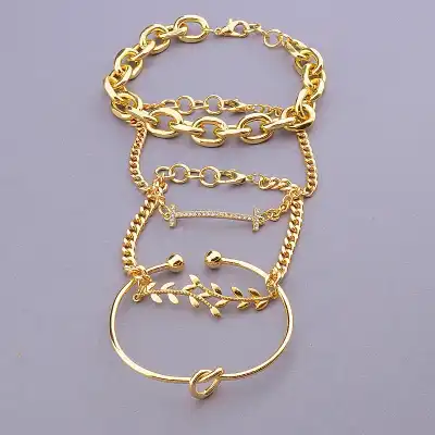 🏷️️ Браслет з карабіном Fashion 19 см F-85844