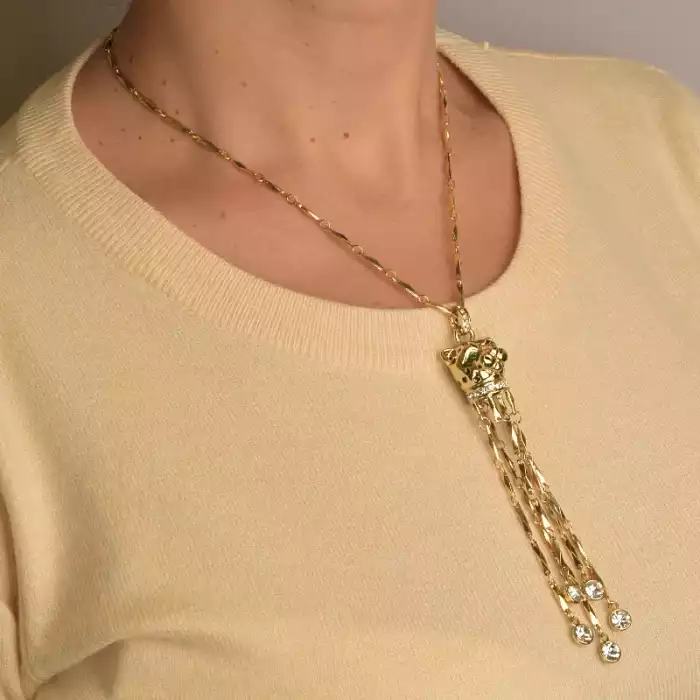 🏷️️ Підвіска + Сережки Abella Фіаніт 40 см. ss_94380