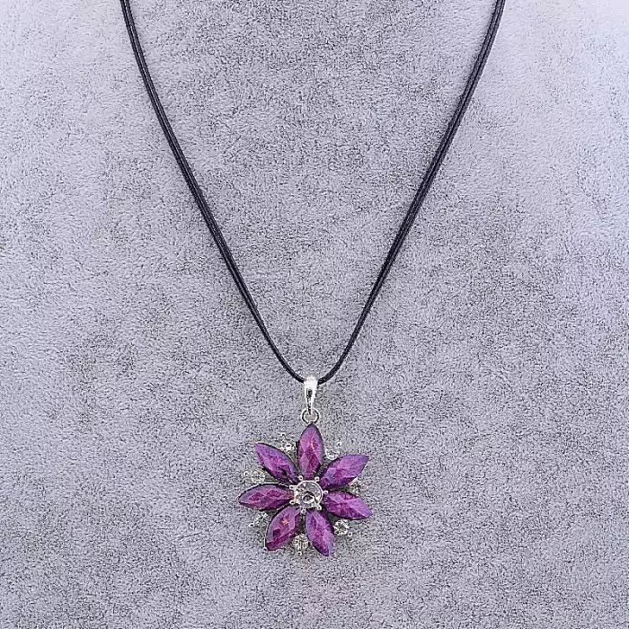 🏷️️ Підвіска квітка Стрази 46 см ss_77695