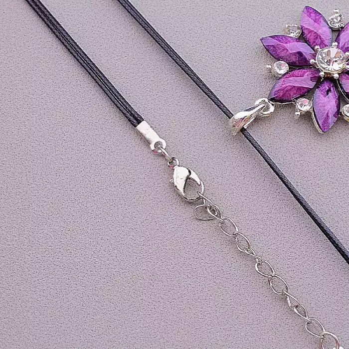 🏷️️ Підвіска квітка Стрази 46 см ss_77695