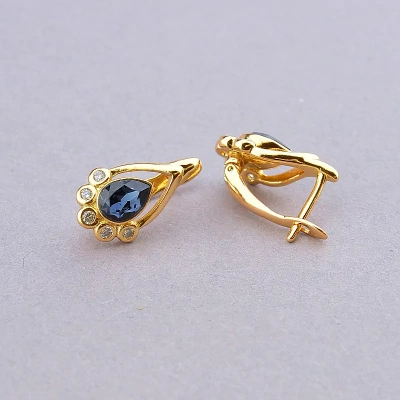 Сережки XUPING Swarovski (позолота 18к)