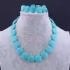 🏷️️ Намисто + Браслет Бірюза 46 см F-78818