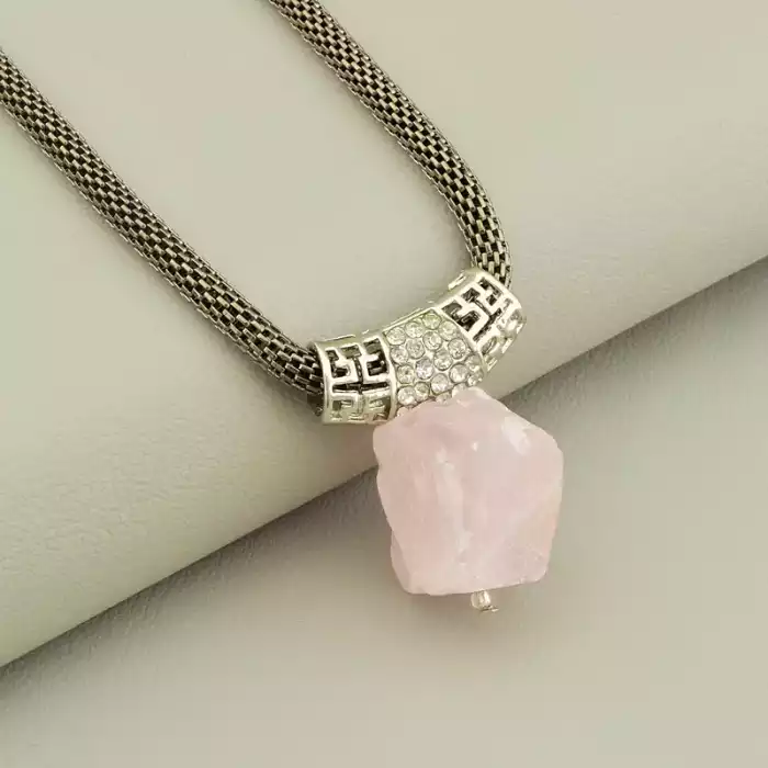 🏷️️ Підвіска Рожевий кварц (48 см) ss_104872