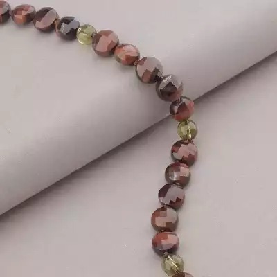 🏷️️ Намисто Биче око, Раухтопаз 50 см. (срібло 925 проба) F-91108