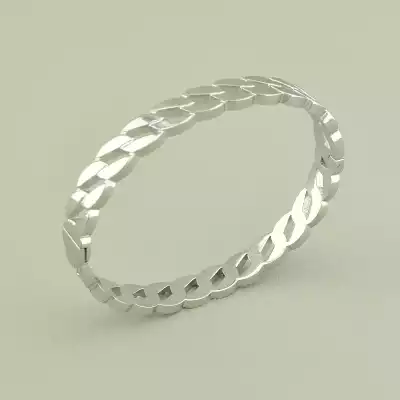 🏷️️ Браслет шарнірний Xuping 17 см. (родій) F-98290