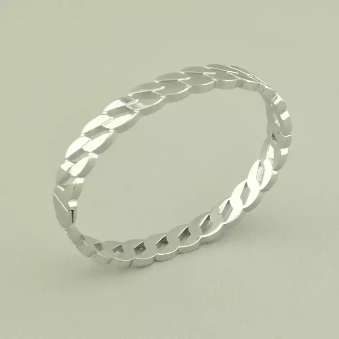 🏷️️ Браслет шарнірний Xuping 17 см. (родій) ss_98290