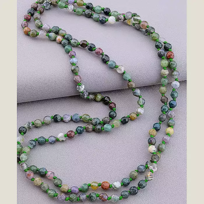 🏷️️ Намисто Яшма 114 см ss_106095