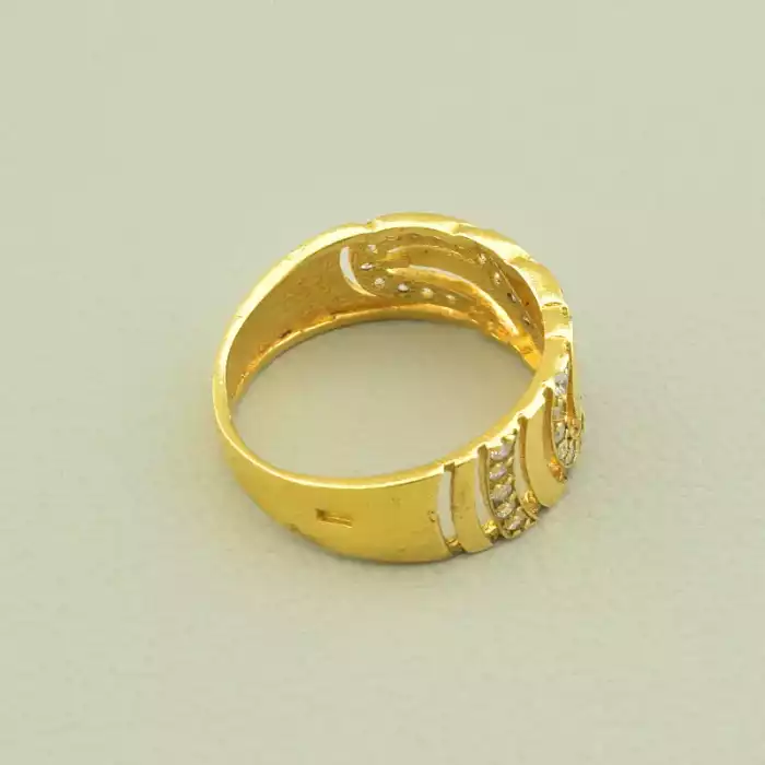 🏷️️ Каблучка Vogue Фіаніт (позолота лимонна 18к) ss_100227