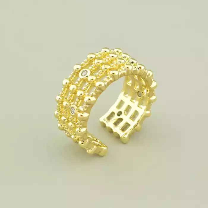 🏷️️ Каблучка Xuping Фіаніт (позолота 18к лимонна) ss_100862