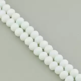 Намистини Чеський кришталь 42 см. 8 мм. (без застібки) на нитці з гранями