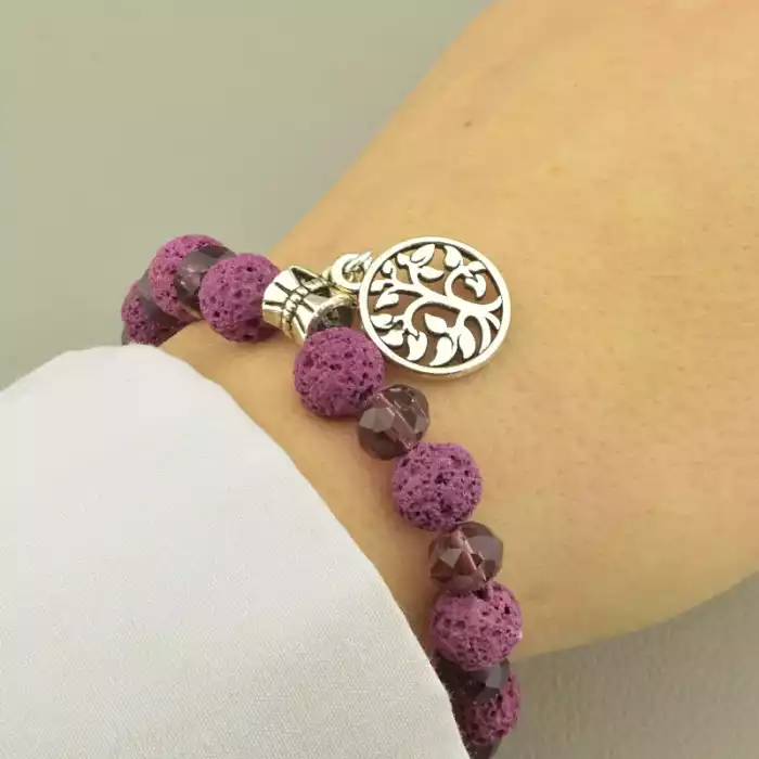 🏷️️ Браслет резинка Лава, Чеський кришталь 18 см. ss_101575