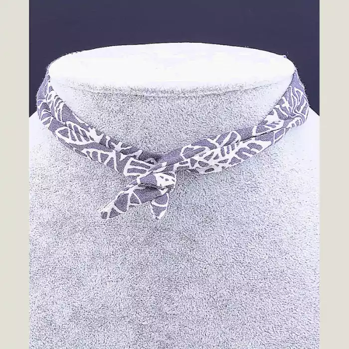 🏷️️ Чокер (браслет на руку без застібки) принт листя Flora Secret бавовна 42 см ss_41802