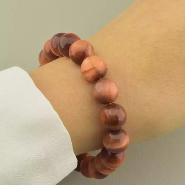 🏷️️ Браслет резинка Котяче око 18 см. ss_102475