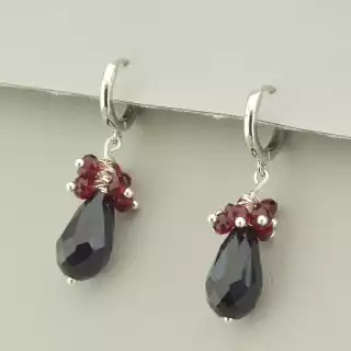 Сережки кільця (конго) Чеський кришталь