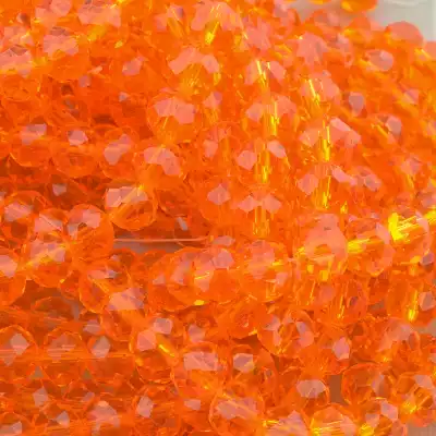 🏷️️ Намистини Чеський кришталь 44 см. 7,5 мм. (без застібки) на нитці з гранями F-96186