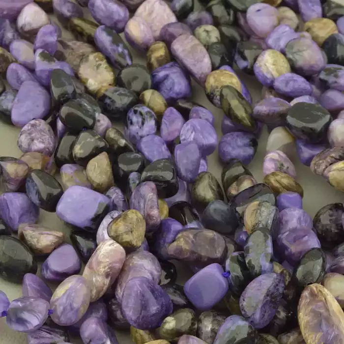 🏷️️ Нитка Чароїт 39 см. (без застібки) ss_103829