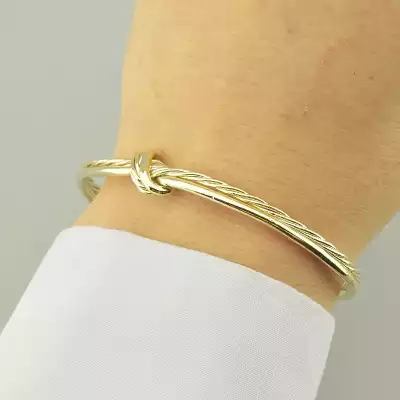 🏷️️ Браслет без застібки Saiya 17 см. (позолота 18к лимонна) F-96649