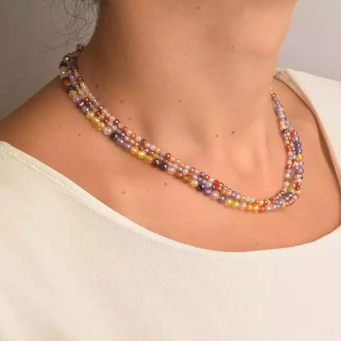 🏷️️ Підвіска Циркон срібло (925 проба) 40 см. ss_89961