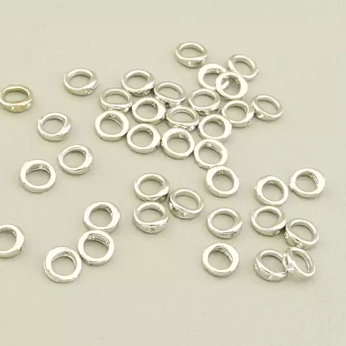 🏷️️ Кілечко 5х5мм. (родій) F-105487