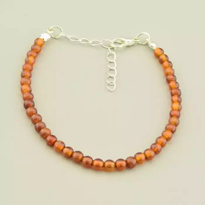 🏷️️ Браслет на карабіні Гранат 18 см F-105691