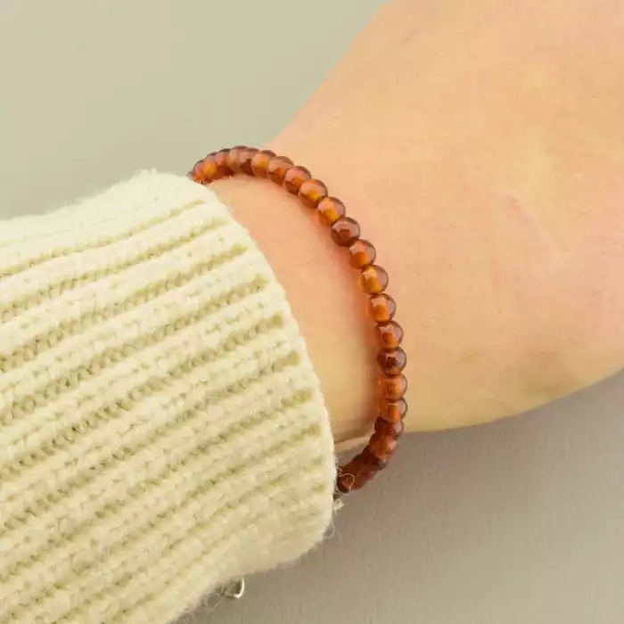 🏷️️ Браслет на карабіні Гранат 18 см F-105691