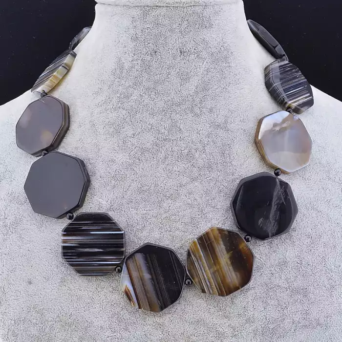 🏷️️ Намисто Агат 47 см. ss_91845