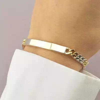 🏷️️ Браслет складний Xuping 20 см (позолота/родій) F-48281